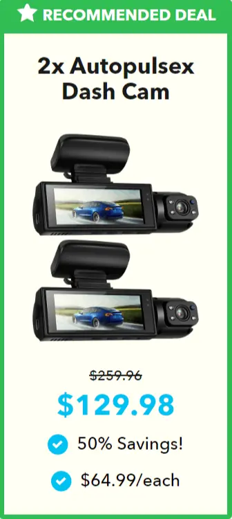 Autopulsex Dash Cam best offer package price