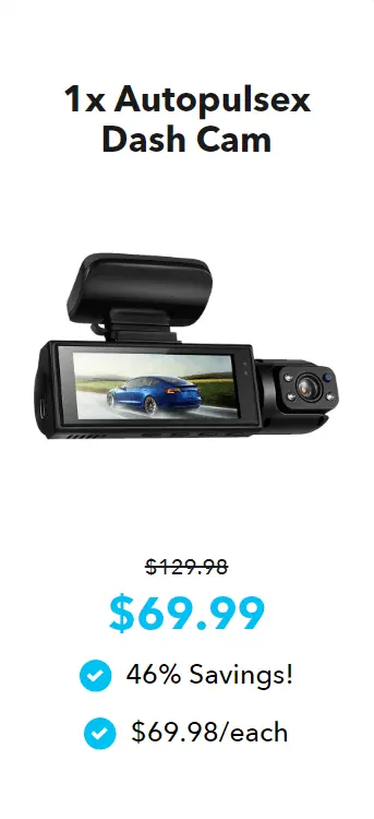 Autopulsex Dash Cam offer price